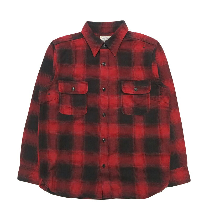 フェローズ Pherrow's 長袖 バッファローチェック ワークシャツ  ChecknelShirt 25W-770WS-C