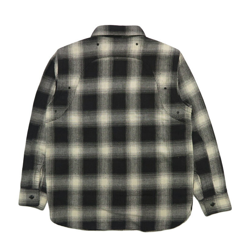 フェローズ Pherrow's 長袖 バッファローチェック ワークシャツ  ChecknelShirt 25W-770WS-C