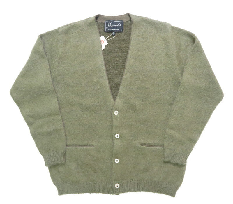 フェローズ Pherrow's เสื้อคาร์ดิแกนโมเฮียร์มีช่องกระเป๋า 25W-PMSC1
