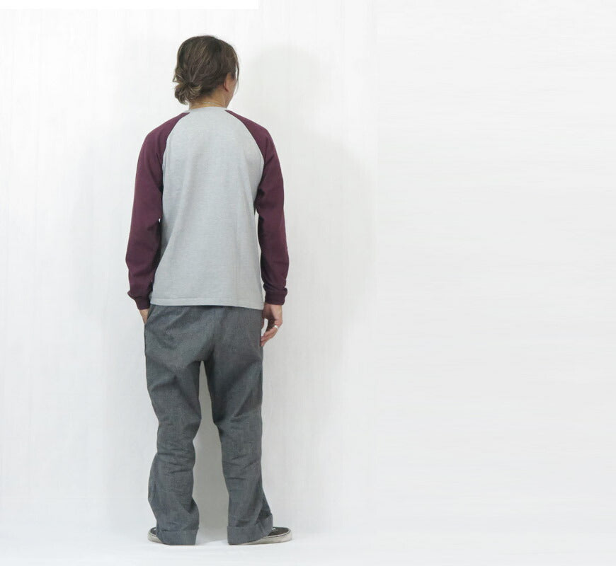 フェローズ PHERROW'S เสื้อยืดแขนยาวพิมพ์ลายแขนแร็กแลน "เมกาโลดอน" 25W-PRLT1