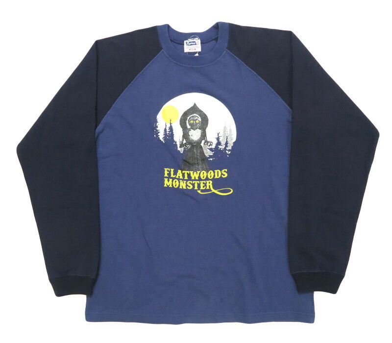 フェローズ PHERROW'S 長袖 Tシャツ プリントラグランスリーブ  ”FLAT WOOD MONSTER”　25W-PRLT2