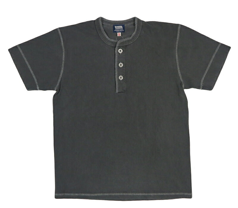 フェローズ PHERROW'S 半袖 ピグメント染めTシャツ ヘンリーネック 26S-PHNT-PG【2026年春夏新作】