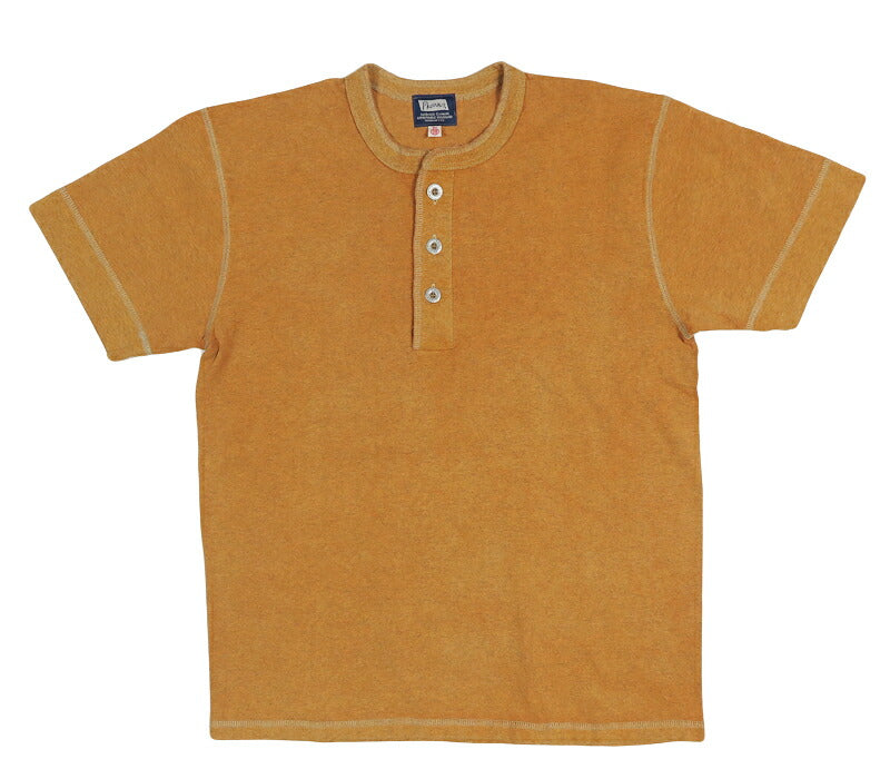 フェローズ PHERROW'S 半袖 ピグメント染めTシャツ ヘンリーネック 26S-PHNT-PG【2026年春夏新作】