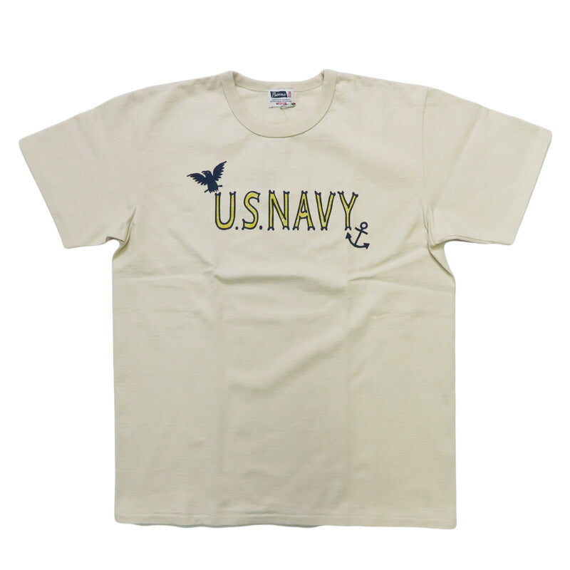 フェローズ PHERROW'S 半袖 Tシャツ「U.S.NAVY」プリント 26S-PMT4【2026年春夏新作】