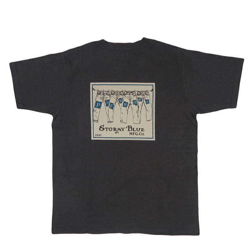 フェローズ PHERROW'S 半袖 プリントTシャツ ”STORMY BLUE” 26S-PT26【2026年春夏新作】