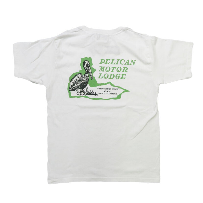 フェローズ PHERROW'S 半袖 Tシャツ プリント 「PELICAN MOTOR LODGE」 26S-PT7【2026年春夏新作】