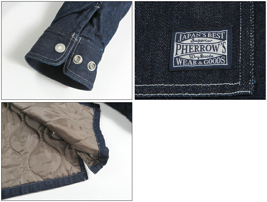フェローズ PHERROW'S INDIGO OLIVE シャツジャケット  26W-PASJ1 【2026年秋冬新作】