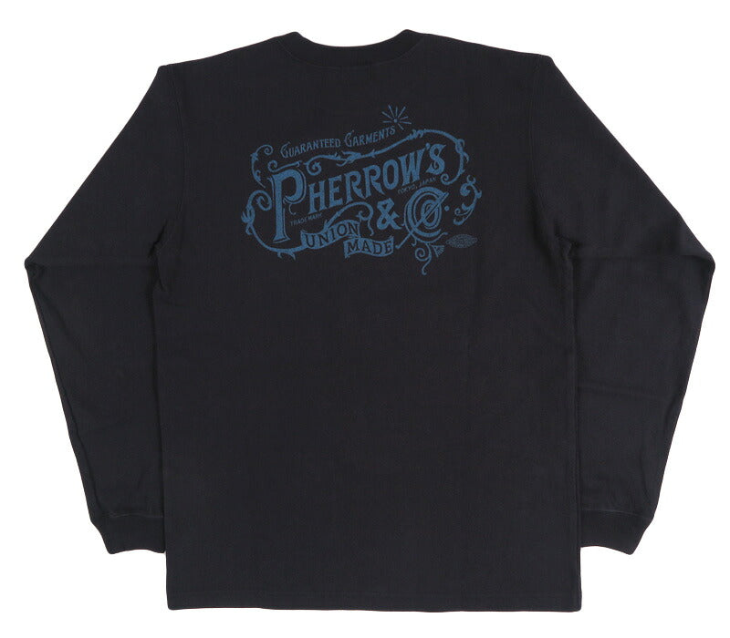 フェローズ PHERROW'S 長袖 ロゴプリントTシャツ  26W-PLT3 【2026年秋冬新作】