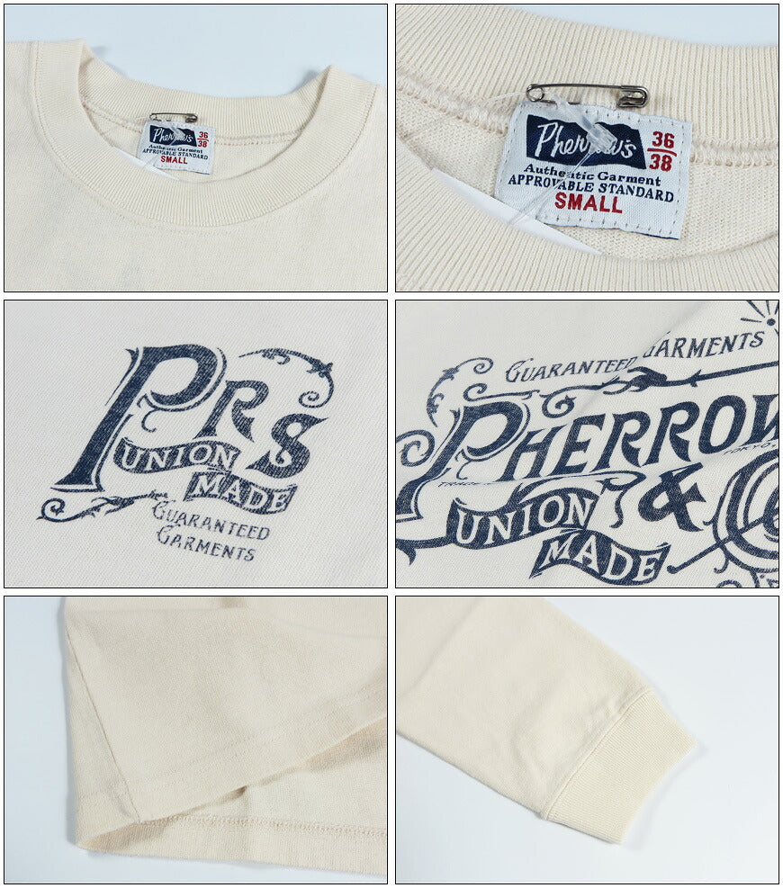 フェローズ PHERROW'S 長袖 ロゴプリントTシャツ  26W-PLT3 【2026年秋冬新作】