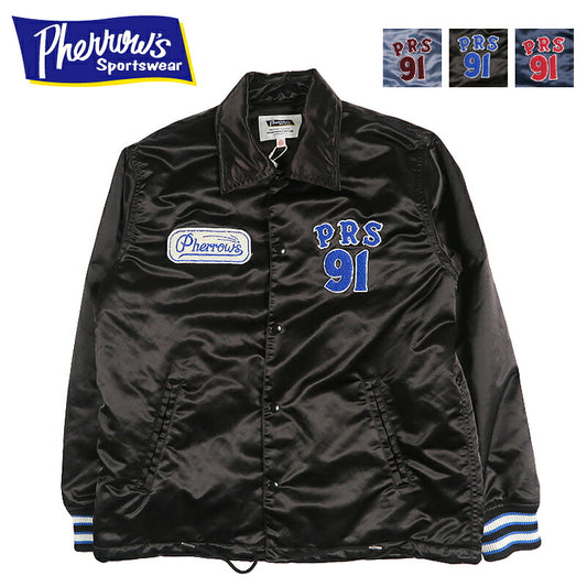 フェローズ PHERROW'S PRS 91 NYLON COACH JACKET ロゴコーチジャケット ナイロン ウインドブレーカー 26W-PNSJ1 【2026年秋冬新作】
