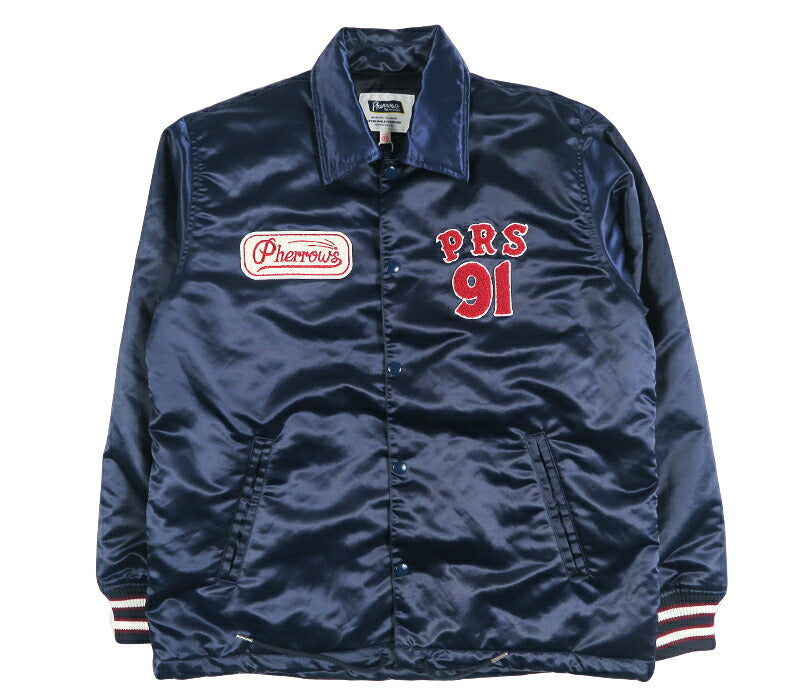 フェローズ PHERROW'S PRS 91 NYLON COACH JACKET ロゴコーチジャケット ナイロン ウインドブレーカー 26W-PNSJ1 【2026年秋冬新作】
