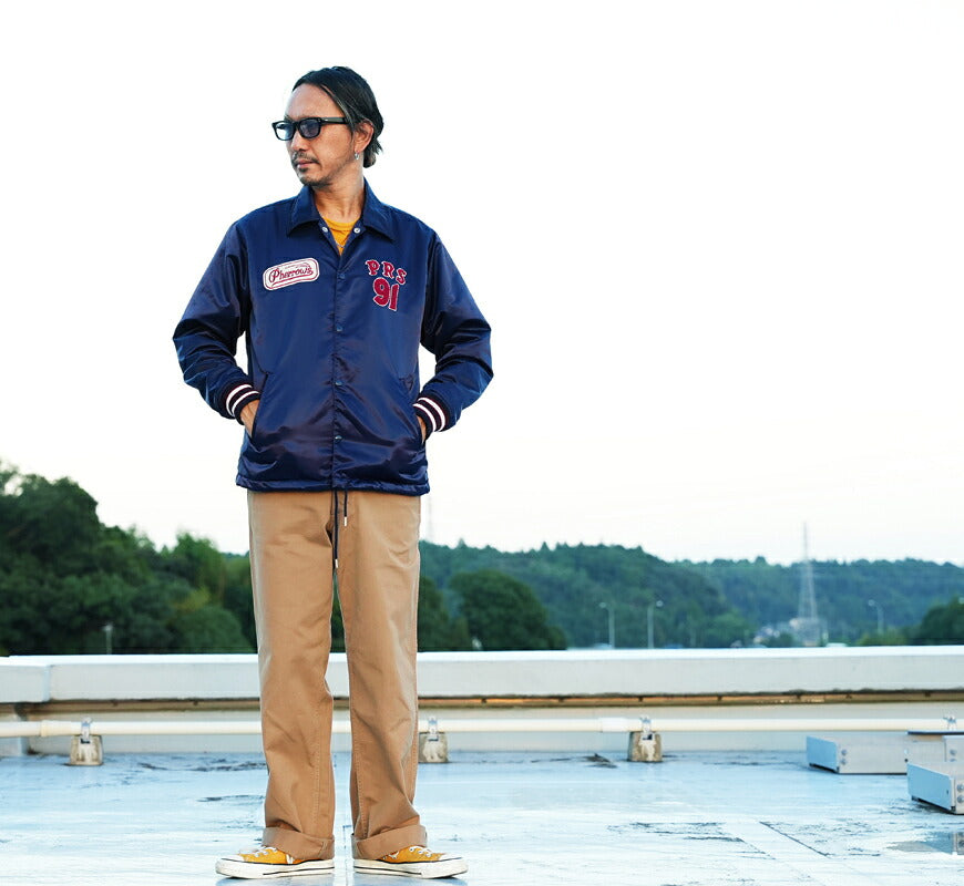 フェローズ PHERROW'S PRS 91 NYLON COACH JACKET ロゴコーチジャケット ナイロン ウインドブレーカー 26W-PNSJ1 【2026年秋冬新作】