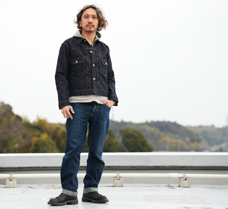フェローズ Pherrow's 13,5oz Denimjacke 2nd Second-Typ Jeansjacke Starch-Waschung 407J-SW 【2026年春夏新作】