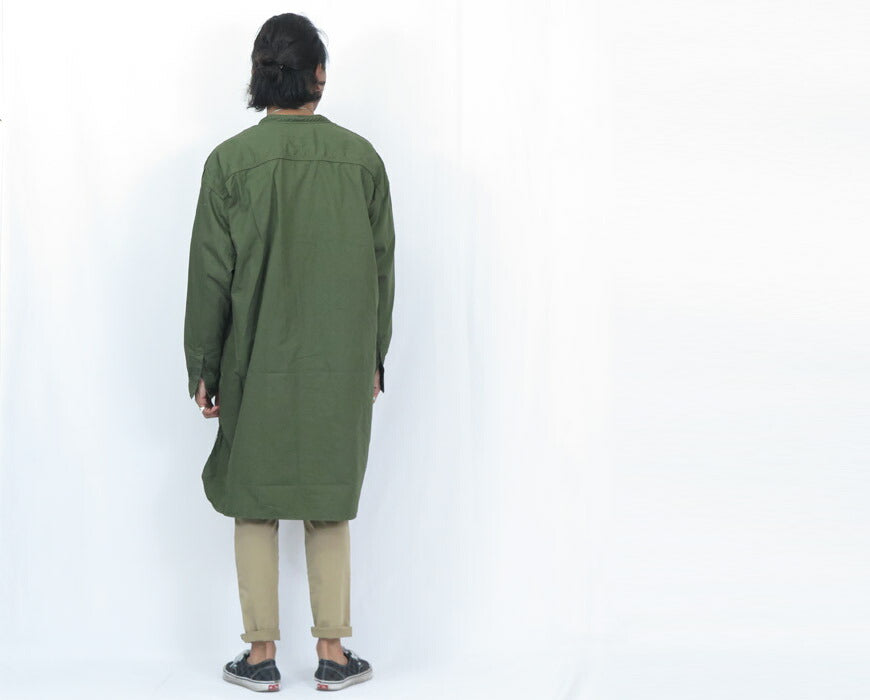 スペルバウンド SPELLBOUND 長袖 バットダイポプリン オーバー シャツ 46-178T