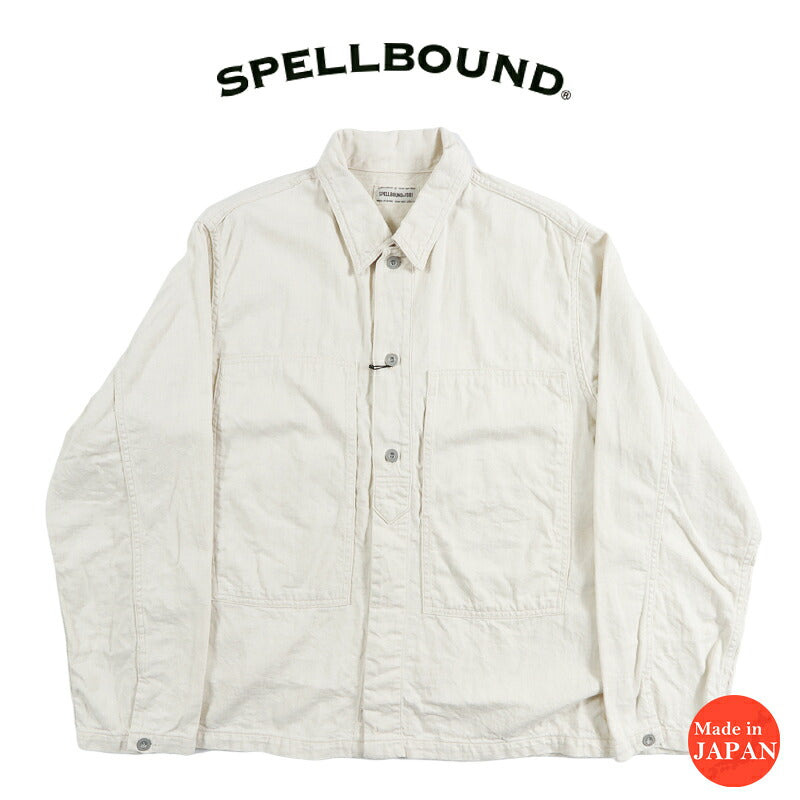 スペルバウンド SPELLBOUND 8oz綿麻デニム ミリタリーシャツジャケット 47-0706E【2026年秋冬新作】