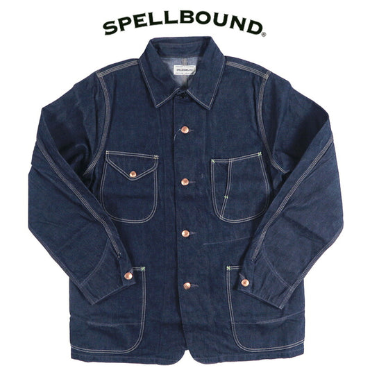 スペルバウンド SPELLBOUND 長袖 10.5ozデニム カバーオール 48-916D