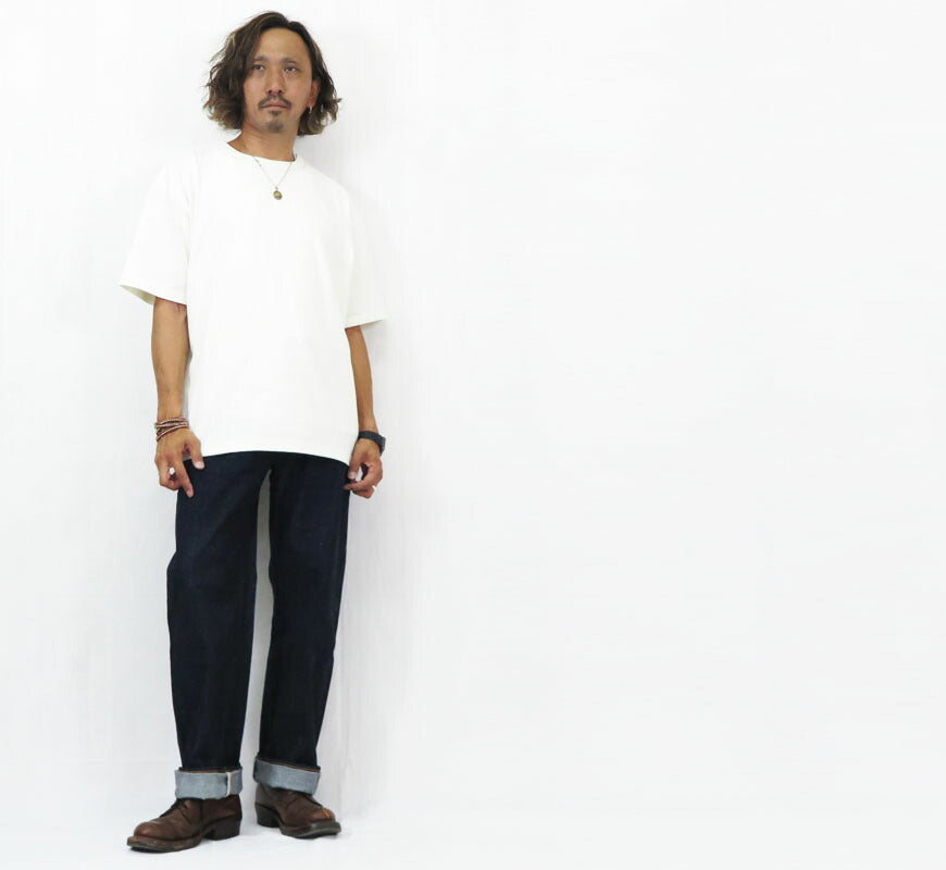 フェローズ Pherrow's 20er Jahre Loose-Fit Jeans 13,5oz Denim Lot.500SW Jeans G-Pan Denim Starch-Wash One-Wash