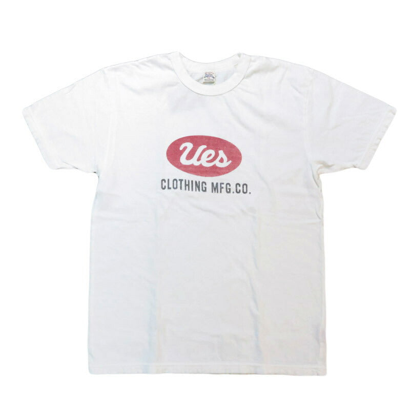 UES ウエス เสื้อยืดแขนสั้น UES โลโก้ คอปกบิด 652501