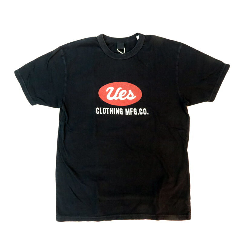 UES ウエス เสื้อยืดแขนสั้น UES โลโก้ คอปกบิด 652501