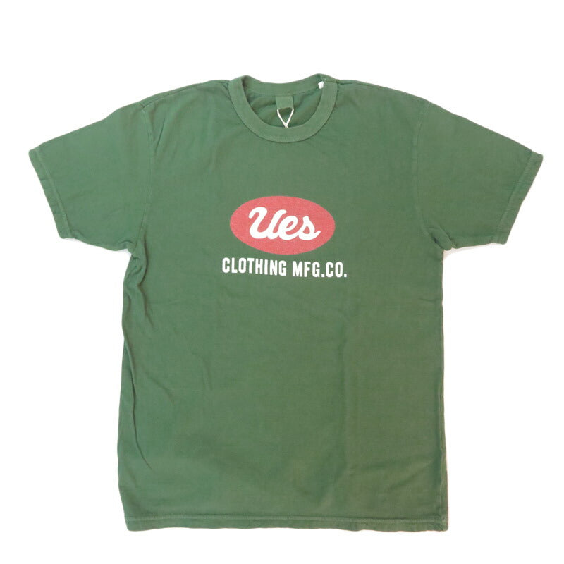 UES ウエス เสื้อยืดแขนสั้น UES โลโก้ คอปกบิด 652501