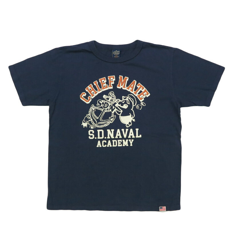 ダルチザン ステュディオ・ダ・ルチザン STUDIO D'ARTISAN เสื้อยืดแขนสั้นตัวถัง US พิมพ์ลาย "CHIEF MATE" 8182A
