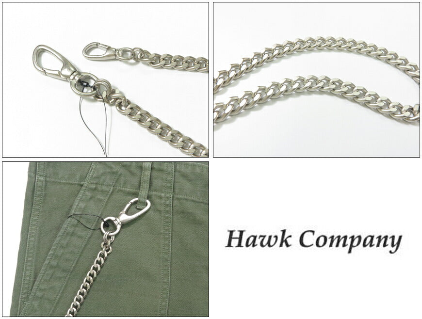 ホークカンパニー HAWK COMPANY โซ่กระเป๋าเงินเงินแท้แบบคิไฮ 830-61-02