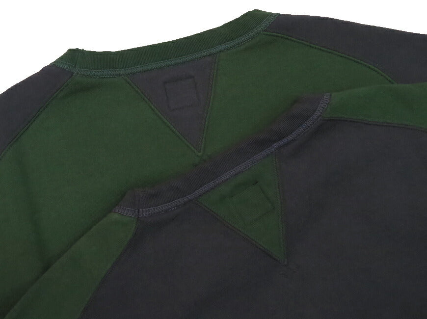 JELADO ジェラード Freedom Sleeve Rundkörper Rundhals Sweatshirt 2TONE AB11211