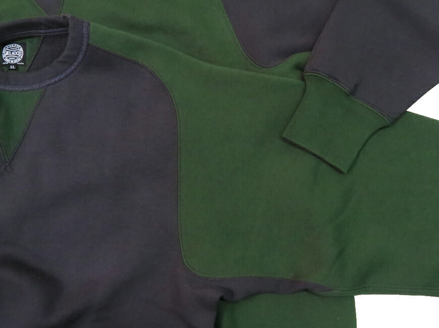 JELADO ジェラード Freedom Sleeve Rundkörper Rundhals Sweatshirt 2TONE AB11211