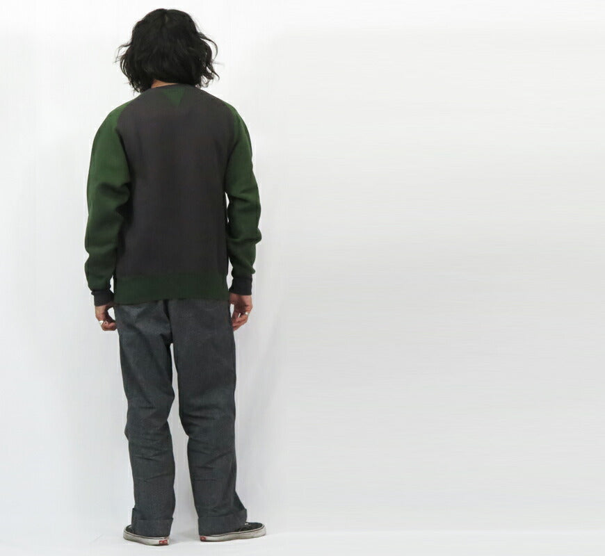 JELADO ジェラード Freedom Sleeve Rundkörper Rundhals Sweatshirt 2TONE AB11211