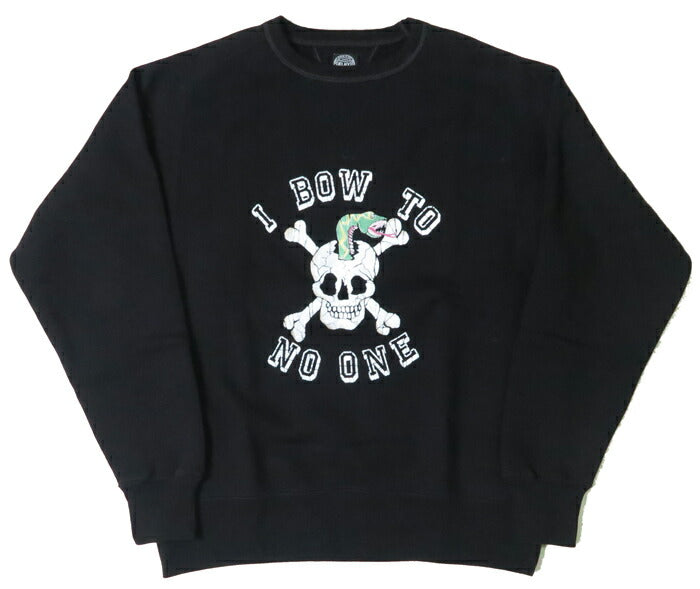 JELADO ジェラード Sweat-shirt col rond à manches raglan Freedom Sleeve flocage Skull Snake modèle édition salon AB11212