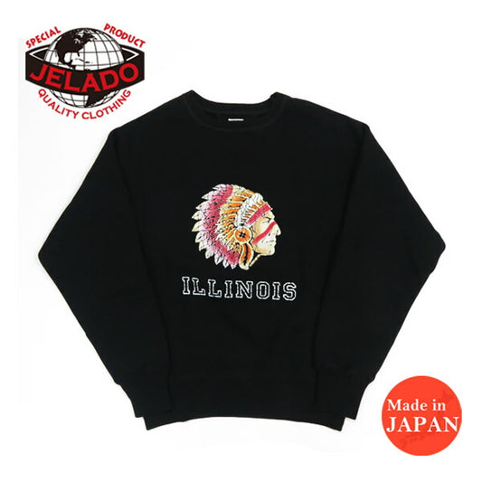 JELADO ジェラード インディアン柄 フロッキープリント スウェット ILLINOIS 限定モデル AB12201