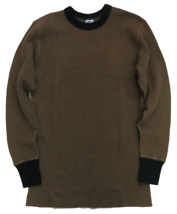 JELADO ジェラード メガ サーマル クルーネック 長袖 Tシャツ 2トーン カットソー AB12226