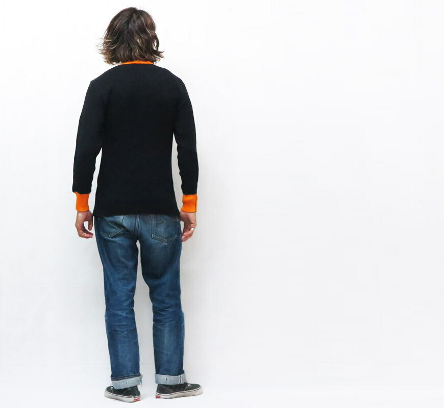 JELADO ジェラード メガ サーマル クルーネック 長袖 Tシャツ 2トーン カットソー AB12226