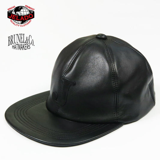 JELADO × BRUNEL ＆ Co. HATMAKERS 茶芯ホースハイド ベースボール キャップ 馬革 レザー ジェラード AB12750