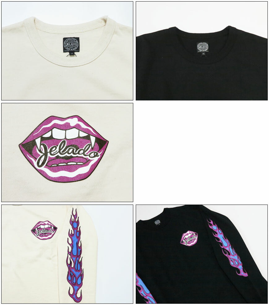 JELADO ジェラード Fire Flame-Ärmel Langarm T-Shirt Flame Sleeve Tee AB21234【2026年春夏新作】