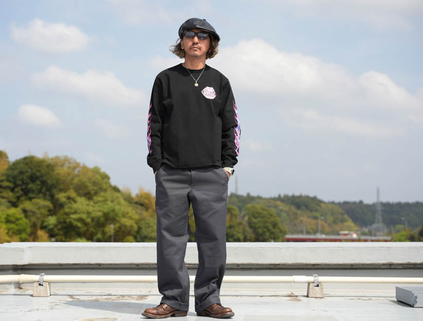 JELADO ジェラード Fire Flame-Ärmel Langarm T-Shirt Flame Sleeve Tee AB21234【2026年春夏新作】
