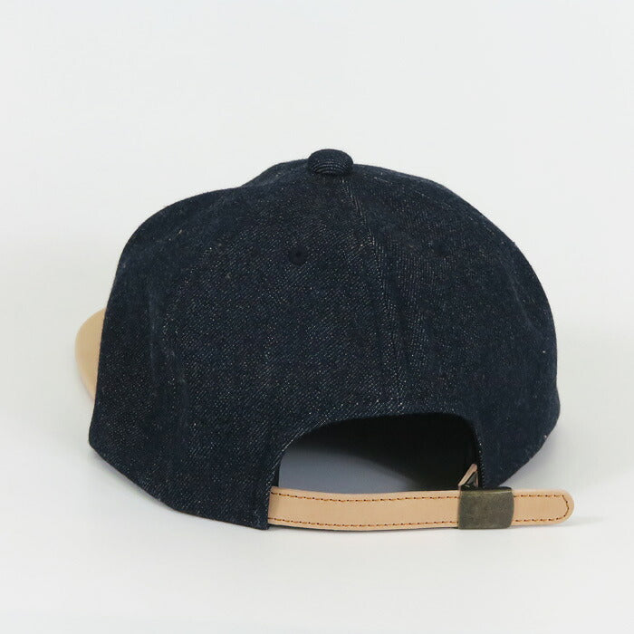 JELADO × BRUNEL ＆ Co. HATMAKERS Leder / Denim Baseballkappe Weißes Etikett Last Resort ジェラード ブルーネル AB21750