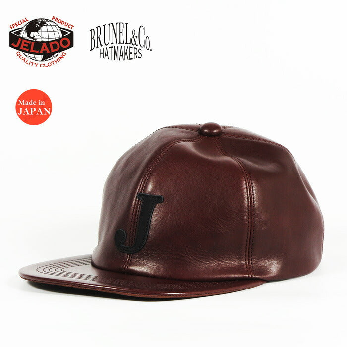 JELADO × BRUNEL ＆ Co. HATMAKERS 茶芯ホースハイド ベースボール キャップ 馬革 レザー ジェラード AB23757 【2026年秋冬新作】