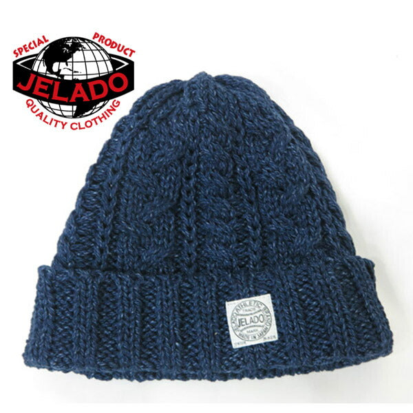 เจลาดู JELADO หมวกถักไหมพรมอินดิโก้  Cotton Cable Watch Cap AB94705ID