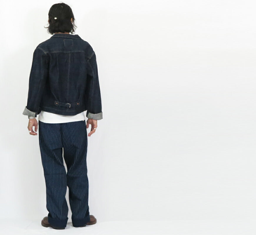 JELADO ジェラード ウォバッシュストライプ トラウザーズ Hoghead ワークパンツ LAST RESORT 青タグ AG02307