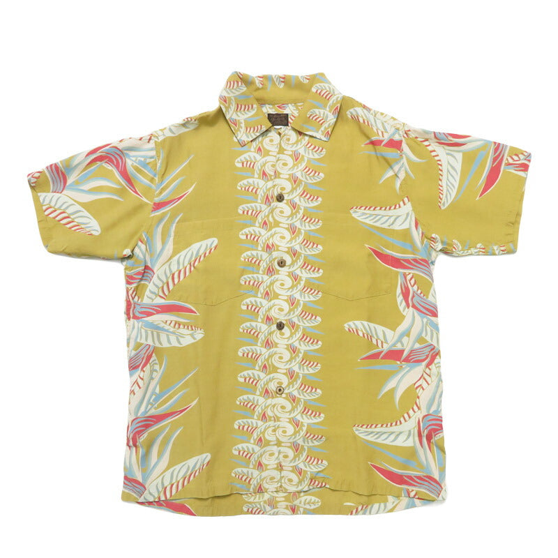 เดอลุกซ์แวร์ DELUXEWARE เสื้อเชิ้ตอโลฮาแขนสั้น เรยอน ฮาวายเอียน "BIRD OF PARADISE" AL-20S【คอลเลกชันฤดูใบไม้ผลิ/ฤดูร้อน 2026】