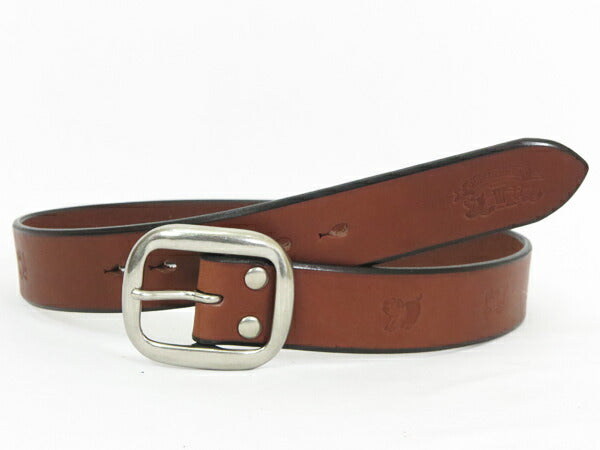 STUDIO D'ARTISAN 스튜디오 다 루치잔 벤즈 가죽 각인 벨트 B-82