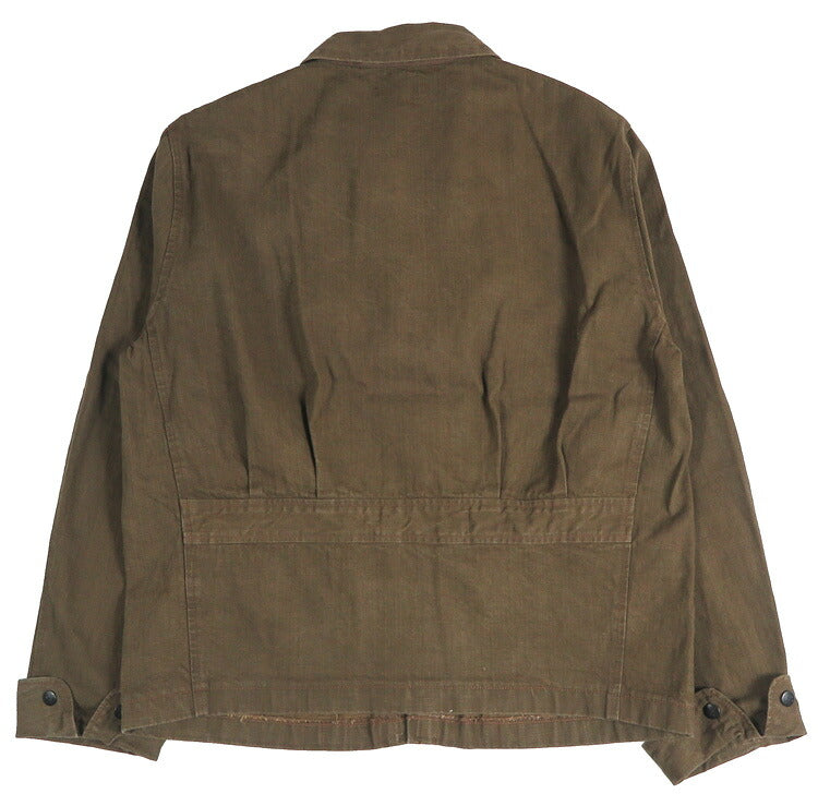 BROWN'S BEACH ブラウンズビーチ 硫化染め ダック地 ジップアップ スポーツジャケット FULLCOUNT フルカウント BBJ-030CA 【2026年秋冬新作】