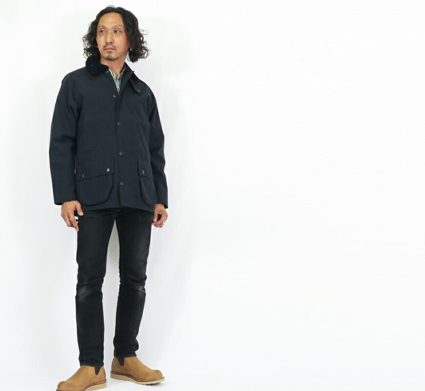 บาบัวร์ Barbour TRANSPORT แจ็กเก็ตคลาสสิก 2 ชั้น บิดา BEDALE คอตตอนไม่แว็กซ์ บลูซอน บาร์บัวร์ 4955034 242MSP0107