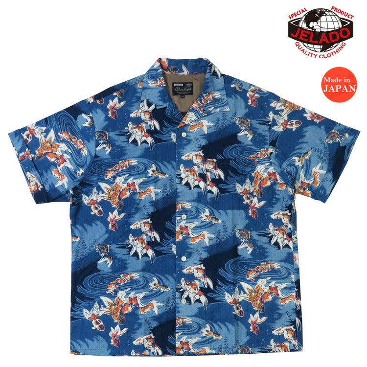 JELADO Short Sleeve Cotton Hawaiian Shirt HOLLYWOOD BL12104