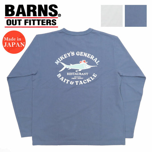 반즈 BARNS 긴팔 터프넥 프린트 티셔츠 "Mikey's Generals" BR-24327