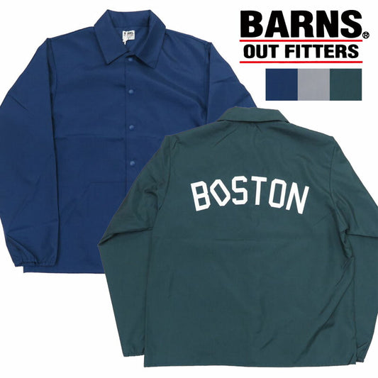 반즈 BARNS 자수 와펜 나일론 코치 재킷 60s Nylon Coach Jacket "BOSTON" BR-24333
