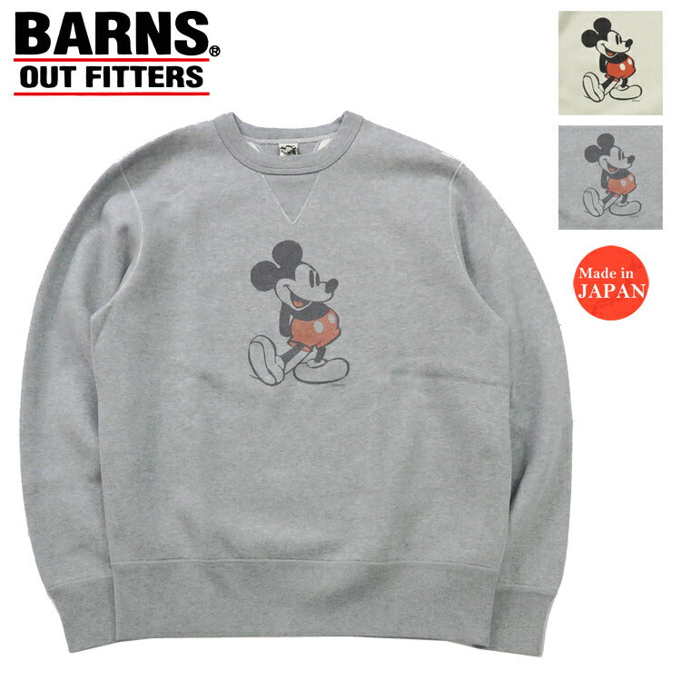 บาร์นส์ BARNS เสื้อสเวตแขนยาว COZUN คอวีคู่ สเวตเทรนเนอร์ พิมพ์ Mickey Mouse BR-24391