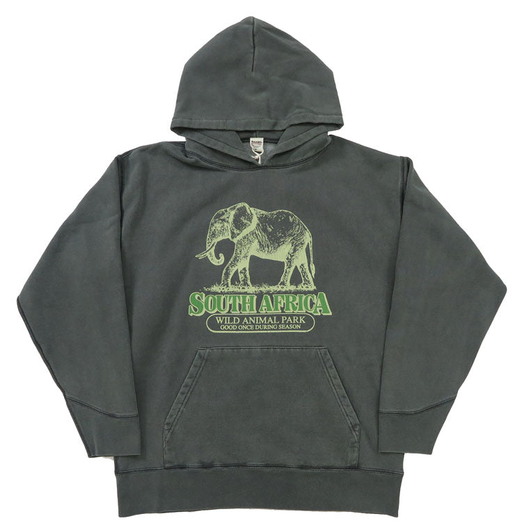 บาร์นส์ BARNS เสื้อฮู้ดแขนยาว ซีรีส์กีฬา พิมพ์ย้อมสีพิกเมนต์ "Wild Animal Park" BR-24446