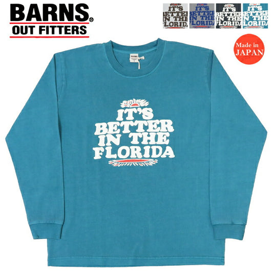 반스 BARNS 긴팔 HOT-SHOT 프린트 티셔츠 IT'S BETTER BR-25122